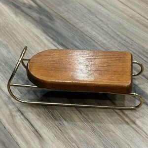 Vintage Wooden and Metal Mini Sled